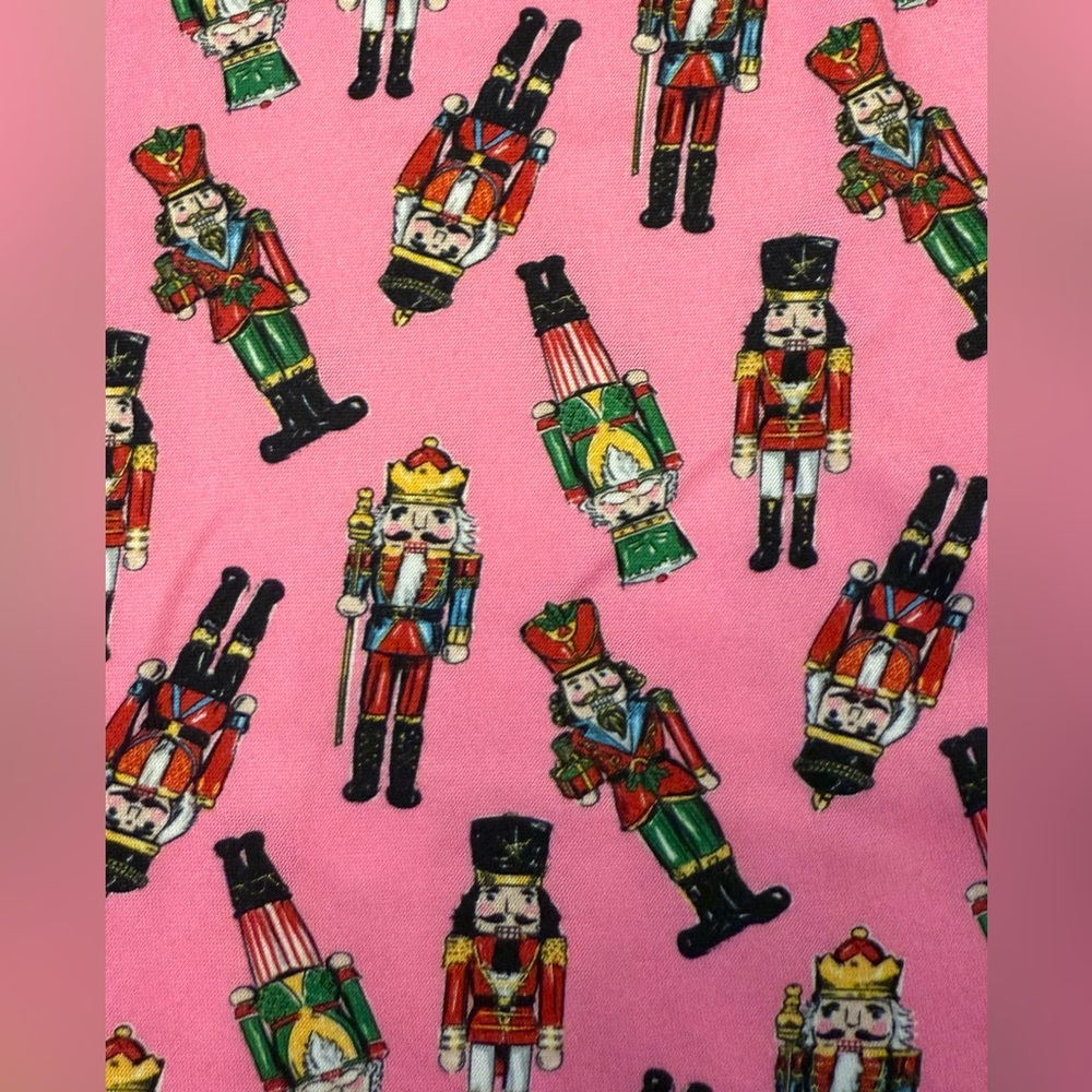 Simply Southern Pink Christmas Nutcracker Pajama Set - Picture 6 of 8